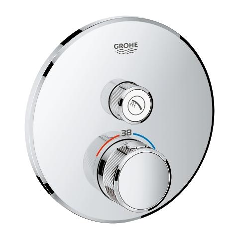 Grohe SmartControl indbygningsarmatur med en udgang - Krom