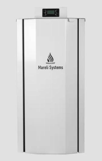 Mareli Systems Compact pilleovn Hvid - 12 kW - Centralvarme