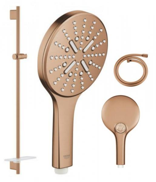 Grohe Rainshower SmartActive brusesæt - Børstet warm sunset