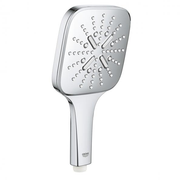 Grohe Rainshower SmartActive 130 Cube håndbruser - 3 spray - Krom