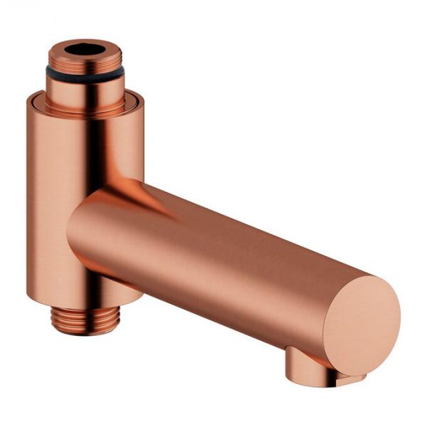 Damixa Iris svingtud til termostat m/omskifter - B&oslash;rstet kobber