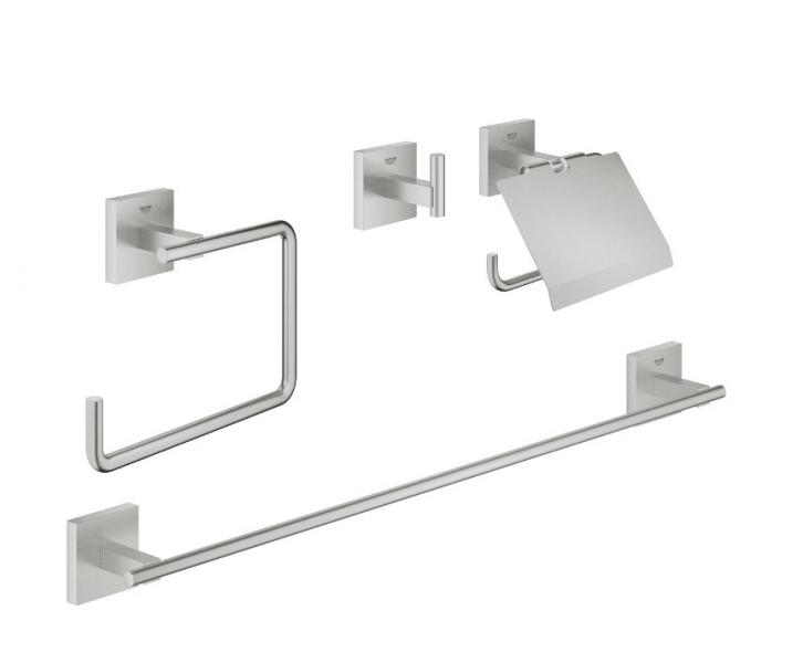 Grohe Start Cube tilbehørssæt 4 i 1 - Supersteel