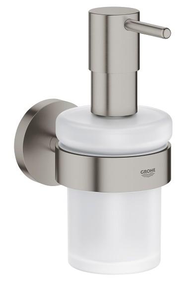 Grohe Essentials sæbedispenser inkl. holder - Steel