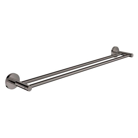 Grohe Essentials dobbelt håndklædeholder 600 mm - Poleret hard graphite