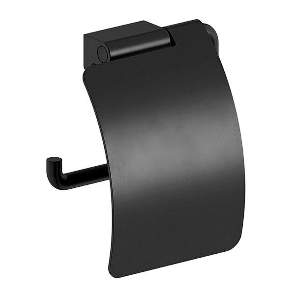 Damixa Zen toiletrulleholder m/låg - Mat sort