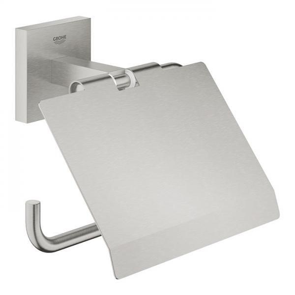 Grohe Start Cube toiletpapirholder m/låg - Supersteel