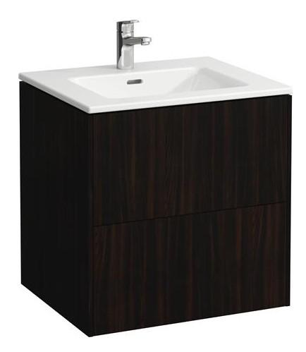 Laufen Base møbelpakke m/slim håndvask - 60 cm - Mørk elm