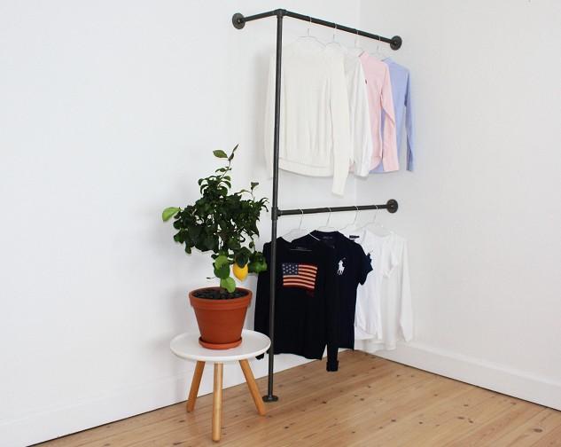 Simple Racks SoHo væghængt tøjsystem - 158 x 35 CM