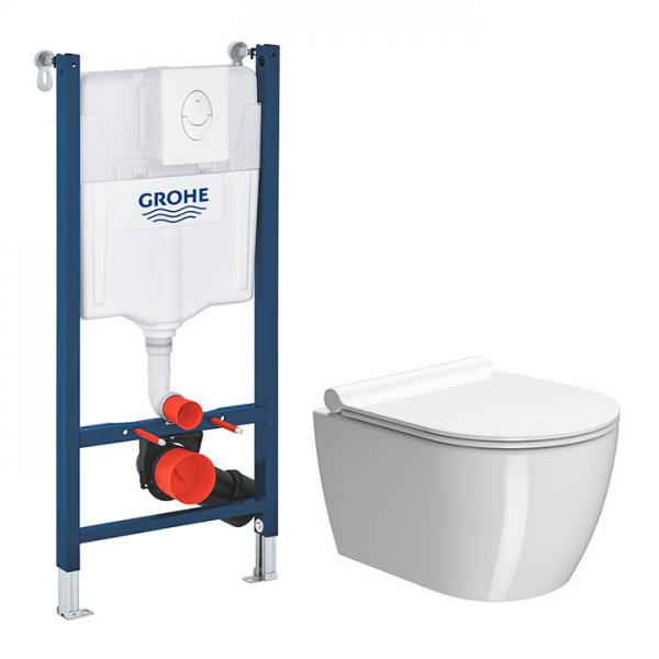 GSI Pura kompakt 46 toiletpakke inkl. sæde, cisterne og betjening i hvid GSI Pura kompakt 46 toiletpakke inkl. sæde, cisterne og betjening i hvid