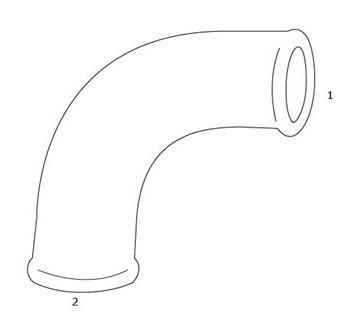 GF Galvaniseret Vinkel - Muffe/Muffe - 1/2"