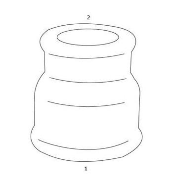 GF Gavaniseret formmuffe - Muffe/Muffe - 1/2" - 3/8"