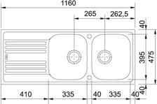 Franke Euroform EFX 621 køkkenvask