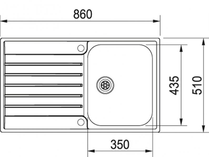 Franke Argos AGX 211-86 køkkenvask Rustfri stål