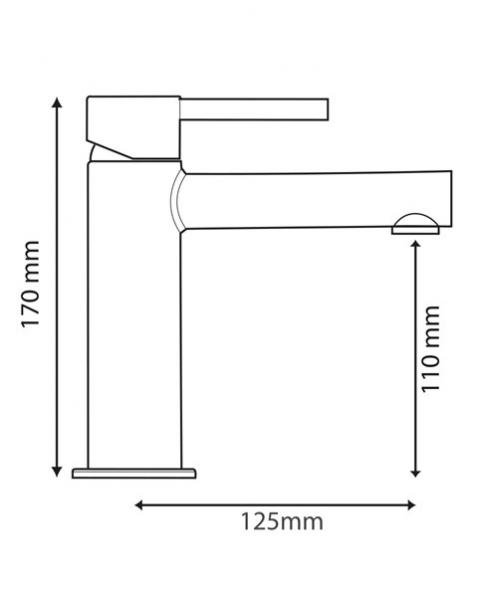 Hafa Design Black håndvaskbatteri