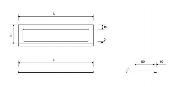 Unidrain 1500 ramme - 900/8 mm