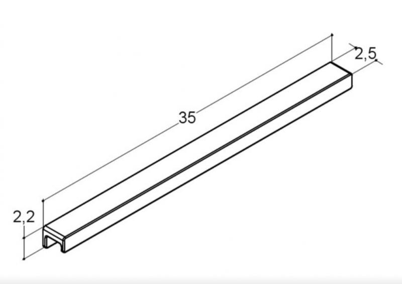 Dansani Step greb - 35 cm - Sort