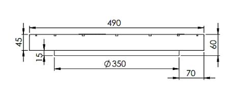 Lauridsen 315 mm dæksel til kegle u/ fals - 0,7 ton