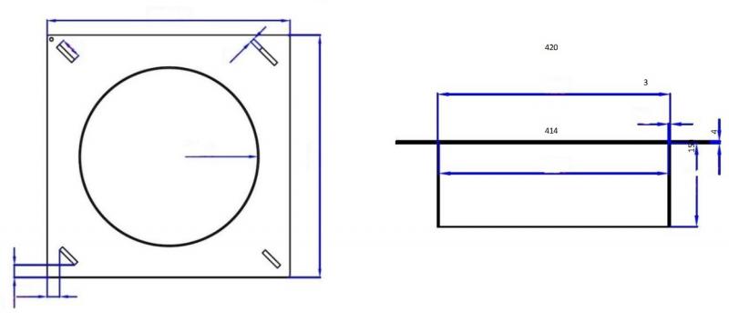 Jesmig flydende skørt t/Ø 425mm Jesmig flydende skørt t/Ø 425mm