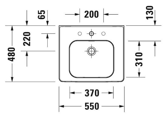 Duravit Soleil 55 håndvask t/væg