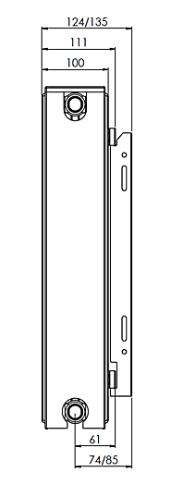 Altech C4 radiator 22 - 500 x 2500 mm