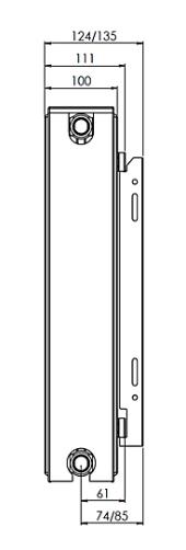 Altech C4 radiator 22 - 600 x 1600 mm Altech C4 radiator 22 - 600 x 1600 mm