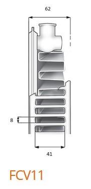 Purmo Plan Ventil Compact FCV 11 Højde 600x1600mm - 14 kvm