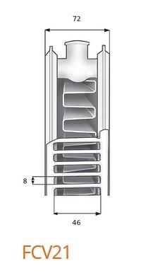 Restsalg - Purmo Plan Ventil Compact FCV 21 Højde 600 x 1600