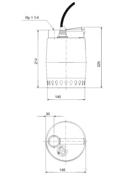 Grundfos Unilift KP150 AW dykpumpe