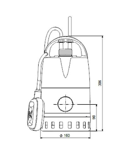 Grundfos Unilift CC5-A1 dykpumpe med niveauvippe