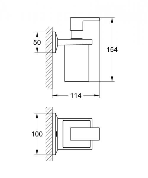 Grohe Allure Brilliant sæbedispenser m. holder