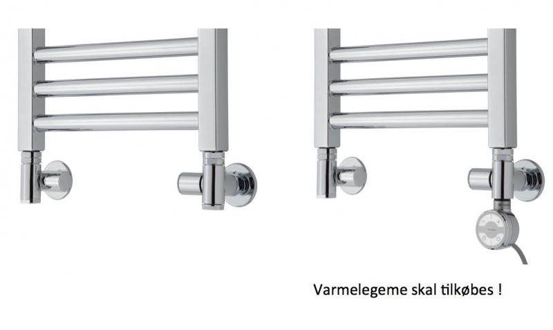 TVS 130 CR vinkelventilsæt til kombidrift - Krom