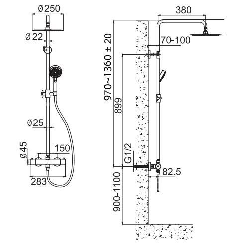 Primy Pleasure 2 komplet brusesystem - Coal