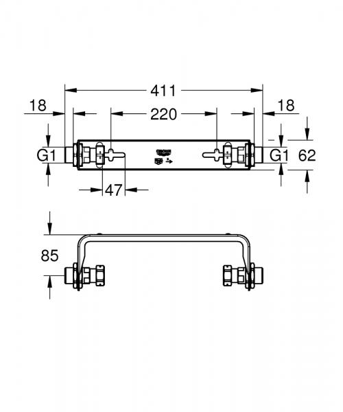 Grohe Sense Guard monteringssæt