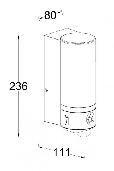 Lutec Security Pollux udendørslampe m/kamera, lyd og sensor