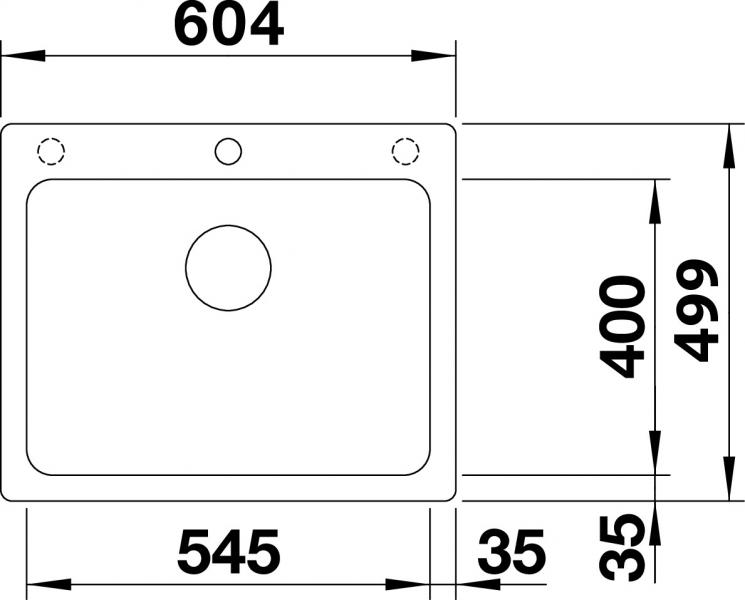 Blanco Naya 6-F UX køkkenvask - Antracit