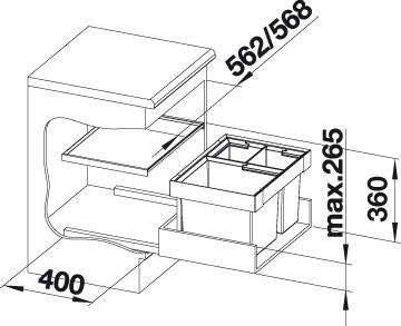 Blanco Flexon XL 60/3 affaldssystem