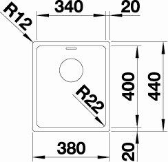 Blanco Andano 340-IF/N køkkenvask - Rustfrit stål