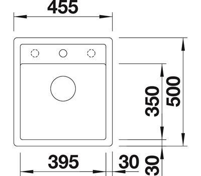 Outlet - Blanco Dalago 45-F køkkenvask - Sort Outlet - Blanco Dalago 45-F køkkenvask - Sort