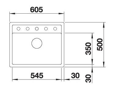 Blanco Dalago 6-F MX k&oslash;kkenvask - Soft white