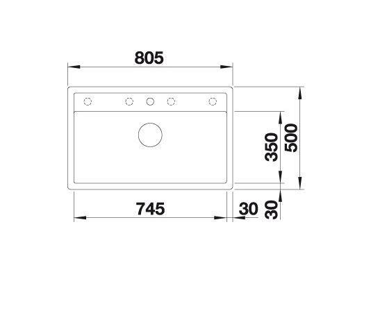 Outlet - Blanco Dalago 8-F MX køkkenvask - Soft white Outlet - Blanco Dalago 8-F MX køkkenvask - Soft white