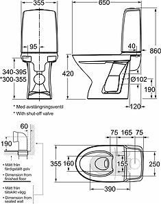 Ifö Spira toilet m/RIMless og Ifø clean - Med universallås