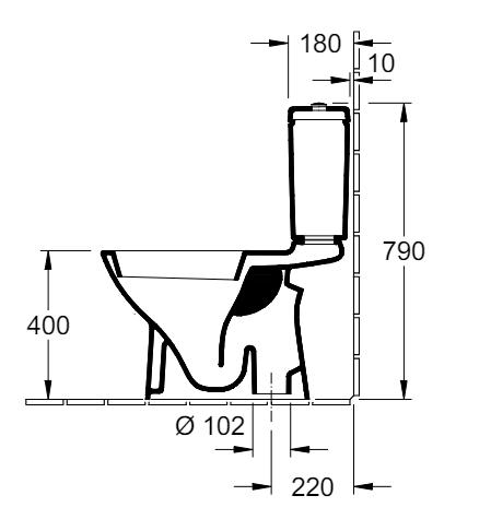 Villeroy & Boch 5760 O.Novo gulvstående toilet