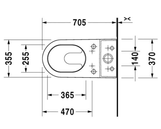 Duravit Starck 3 gulvtoilet m/wondergliss til sensowash sæde