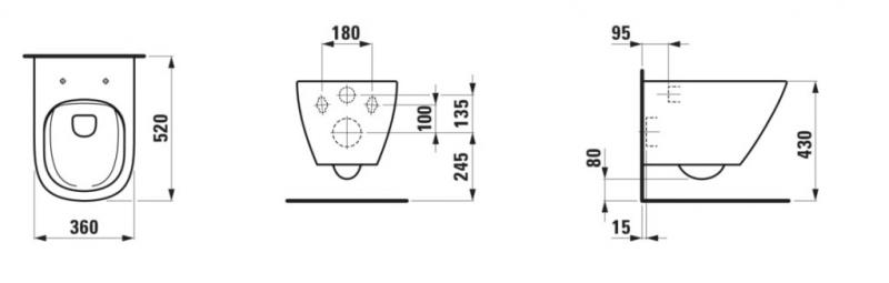 Laufen Lua RIMless vægtoilet m/LCC