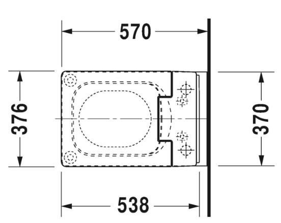 Duravit Vero Air Vægmonteret toilet Duravit Rimless® til SensoWash®