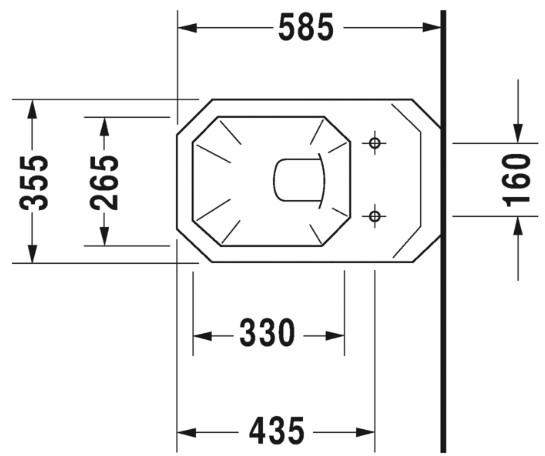 Duravit 1930 væghængt toilet