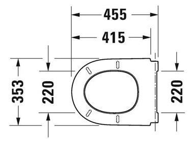 Duravit Qatego toiletsæde m/softclose