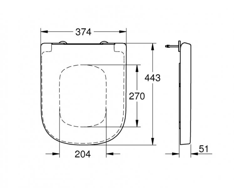 Grohe Euro Ceramic toiletsæde m/soft close og quick release