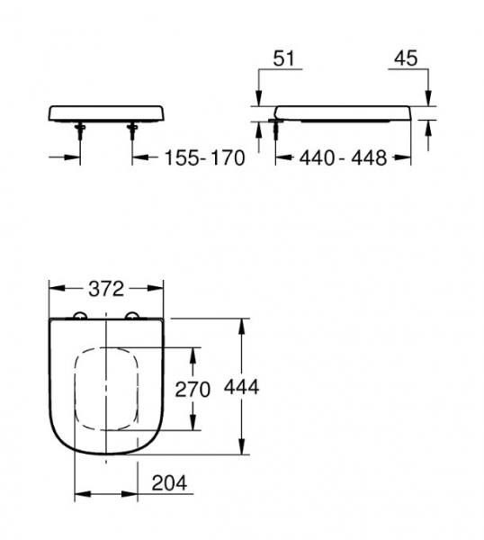 Grohe Euro Ceramic toiletsæde m/soft close og quickrelease