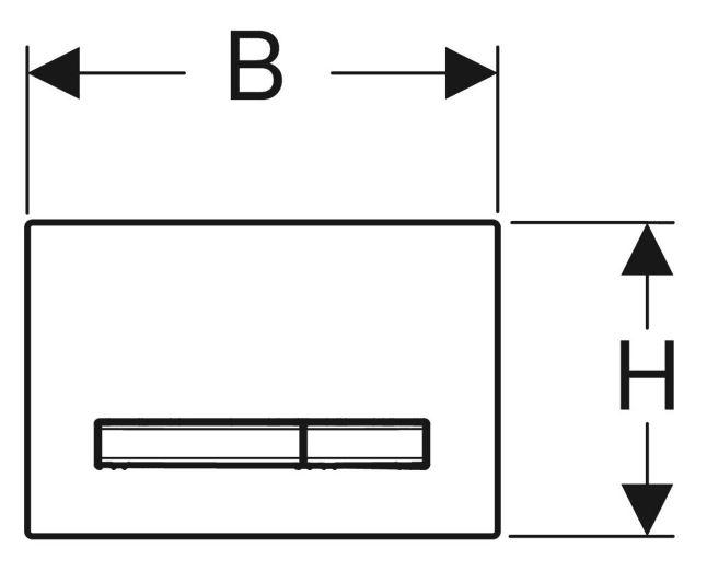 Geberit Sigma 50 betjeningsplade - Hvid/Krom